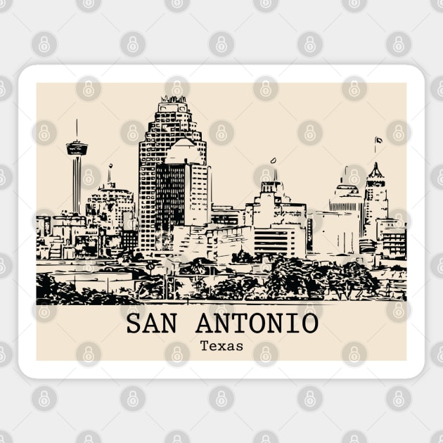 San Antonio - Texas Magnet by Lakeric